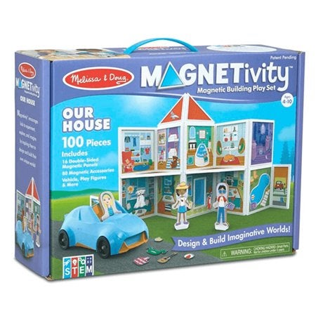 Melissa Doug Magnetivity Our House Magnetic Building Play Set