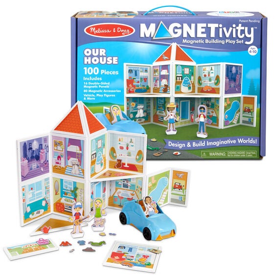 Magnetic house toy shop