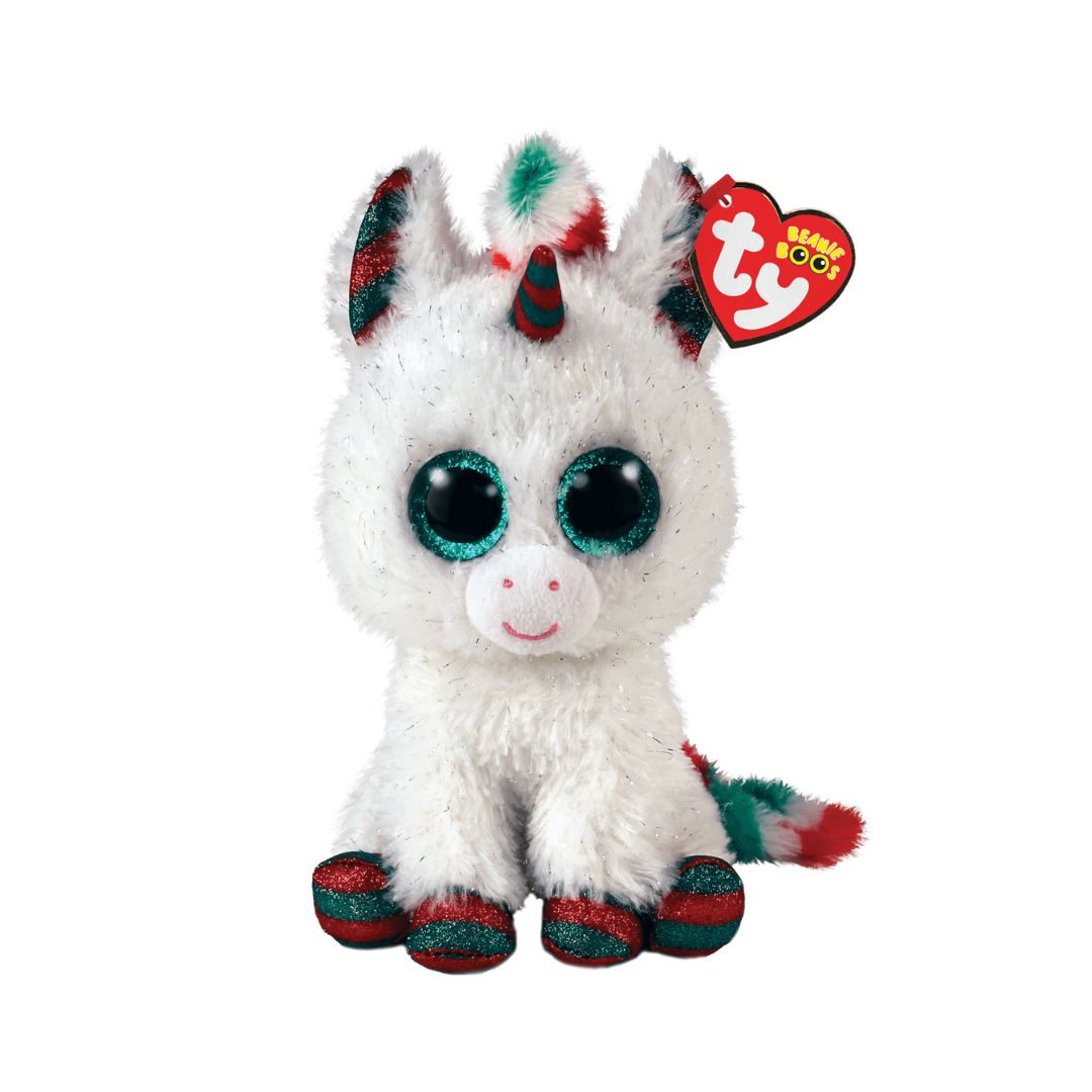 White unicorn beanie boo hotsell
